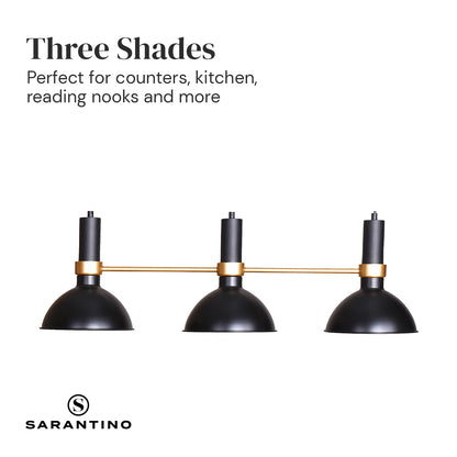 Sarantino 3-Light Hanging Pendant Lamp – Adjustable Retro Style