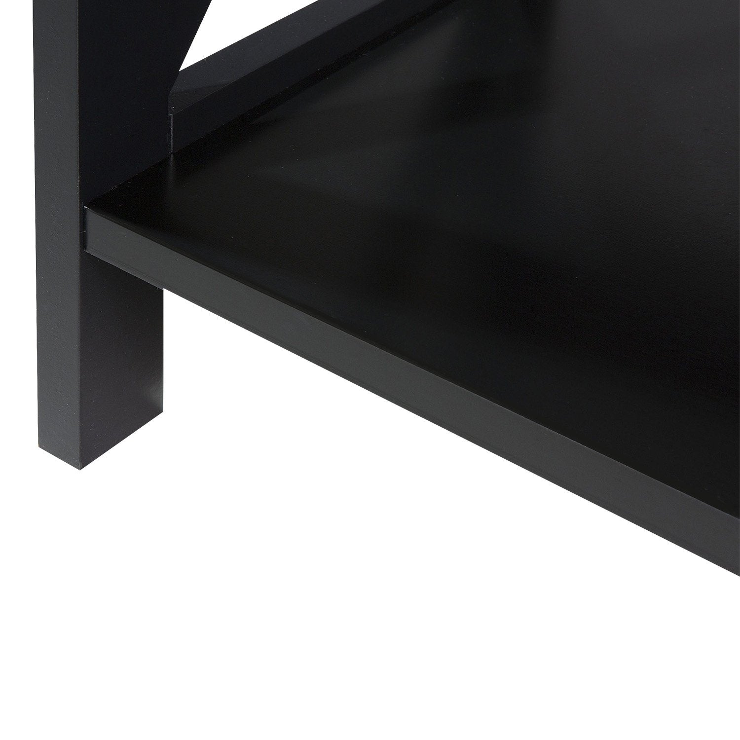 Sarantino Daphne 5-tier Cross Panel Bookshelf - TRENDZ