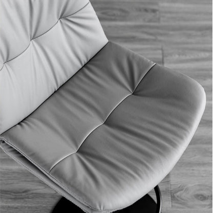 Bar Stools Kitchen Bar Stool Leather Barstools Swivel Gas Lift Counter Chairs x2 BS8406 Brown - TRENDZ