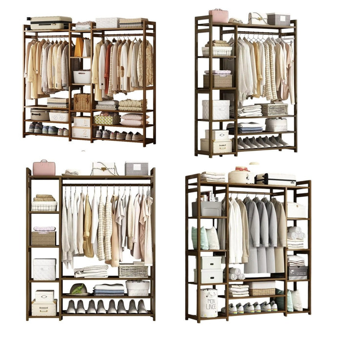 Bamboo Clothes Rack – Multi-Tier Garment & Storage Organizer (4 Sizes Available) 170cm