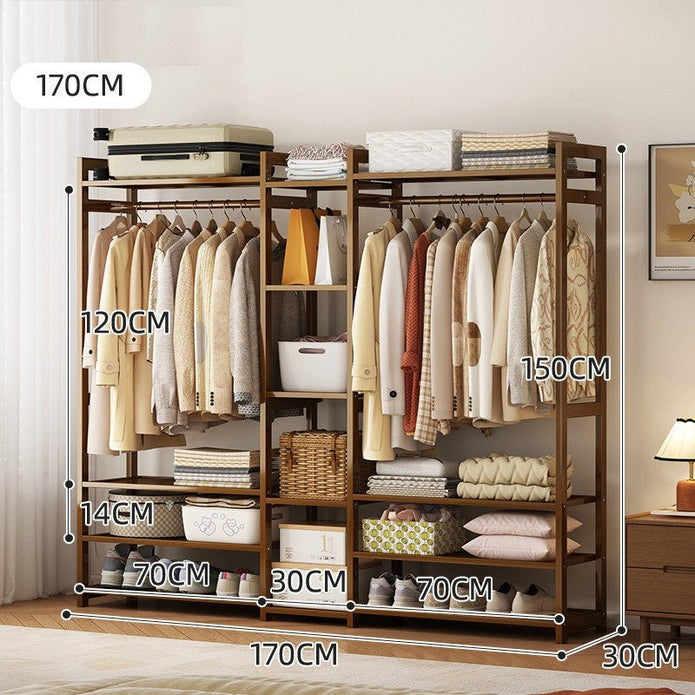 Bamboo Clothes Rack – Multi-Tier Garment & Storage Organizer (4 Sizes Available) 170cm