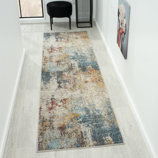 Oriental Multi Hues Rug - Multi - 80x300 - TRENDZ