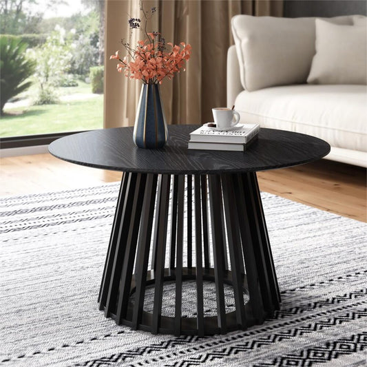Palmer Slatted Sphere Coffee Table - TRENDZ