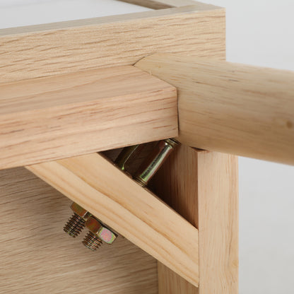 Bedside Table Side Storage Cabinet Nightstand Bedroom 2 Drawer ANYA OAK - TRENDZ