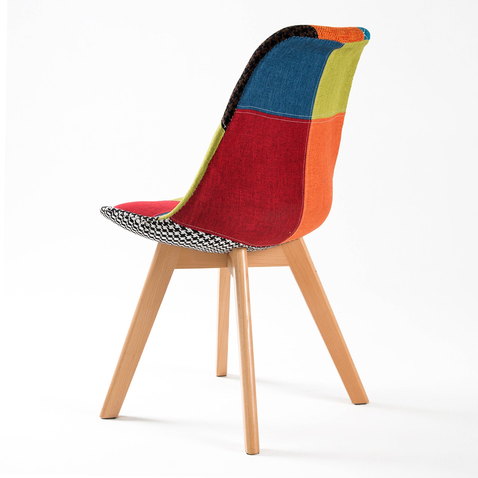 4X Retro Dining Cafe Chair Padded Seat MULTI COLOUR - TRENDZ