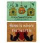 YES4HOMES 2 x Doormat for Front Door Entryway Cursive Natural Coconut Coir Floor mat Outdoor 40x60cm