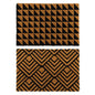 YES4HOMES 2 x Doormat for Front Door Entryway Cursive Natural Coconut Coir Floor mat Outdoor - TRENDZ