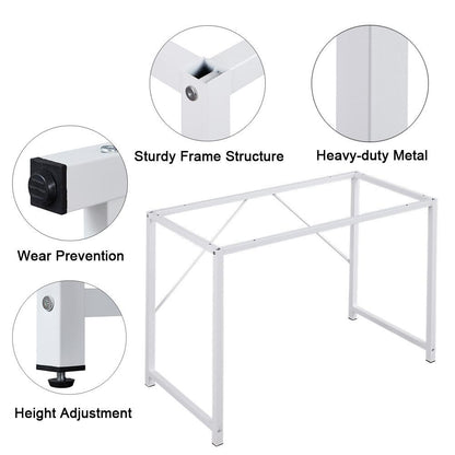 YES4HOMES Computer Desk, Sturdy Home Office Laptop Desk Modern Writing Table, Multipurpose Workstation - TRENDZ