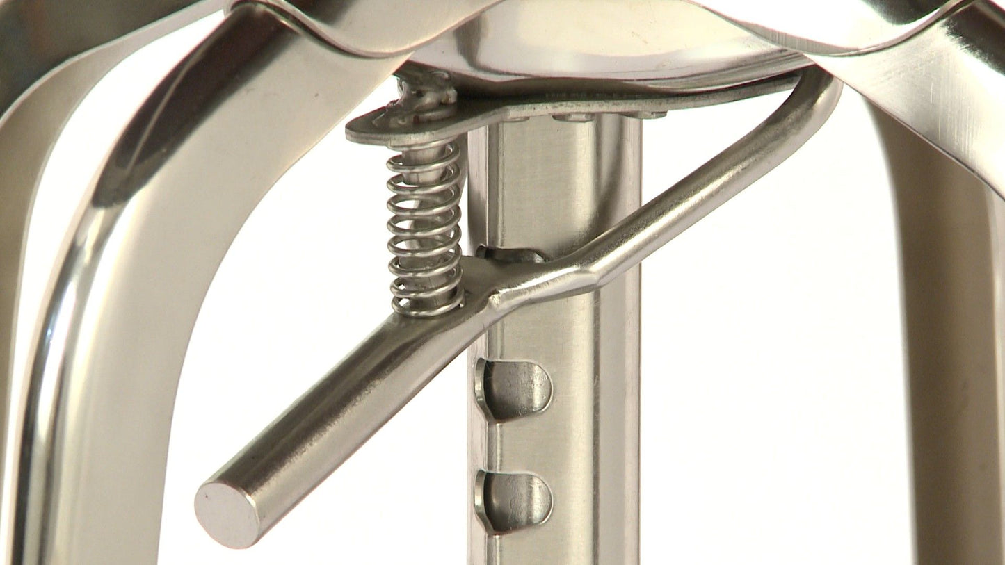 Industrial Wooden Height Adjustable Swivel Bar Stool - Nickel Black - TRENDZ