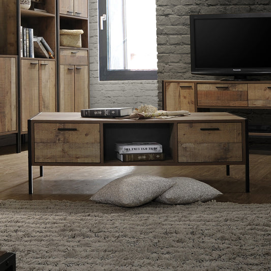 Coffee Table 2 Drawers in Oak Colour