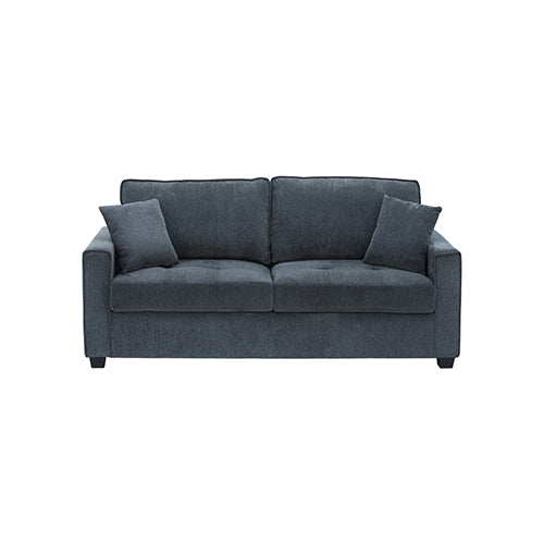 2+3 Seater Sofa Set Polyester Charcoal Fabric Multilayer Two Pillows Individual Pocket Spring - TRENDZ