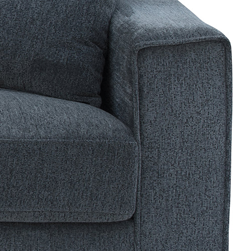 2+3 Seater Sofa Set Polyester Charcoal Fabric Multilayer Two Pillows Individual Pocket Spring - TRENDZ