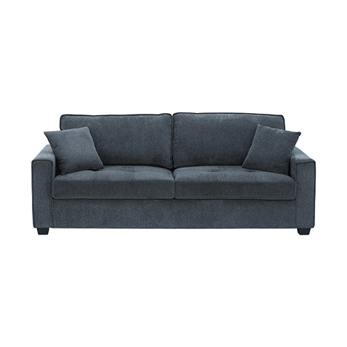 2+3 Seater Sofa Set Polyester Charcoal Fabric Multilayer Two Pillows Individual Pocket Spring - TRENDZ