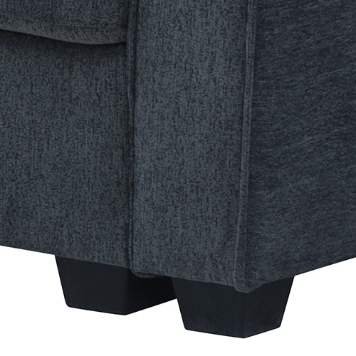 Corner Sofa Chaise Polyester Fabric Multilayer Two Pillows Individual Pocket Spring - TRENDZ