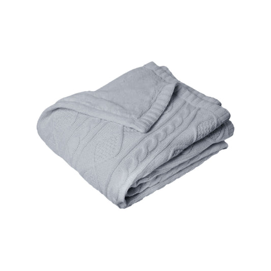 J.Elliot Home Alberta Knit Throw Rug Grey - TRENDZ