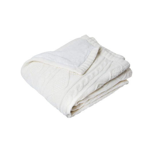 J.Elliot Home Alberta Knit Throw Rug Ivory - TRENDZ
