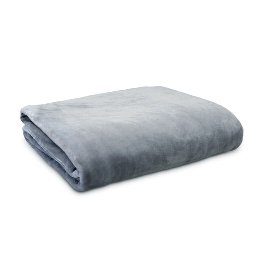 Ardor Lucia Luxury Push Blanket Silver Super King - TRENDZ
