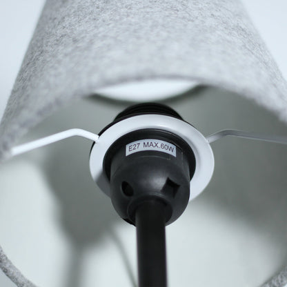 Jerome Table Lamp – Grey Concrete Base with Felt Shade