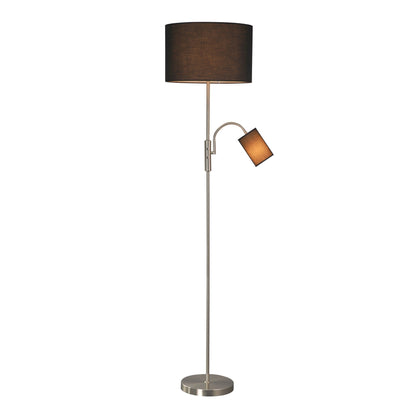 Cylinya Mother & Child Floor Lamp – Matte Black Twin-Light Combo