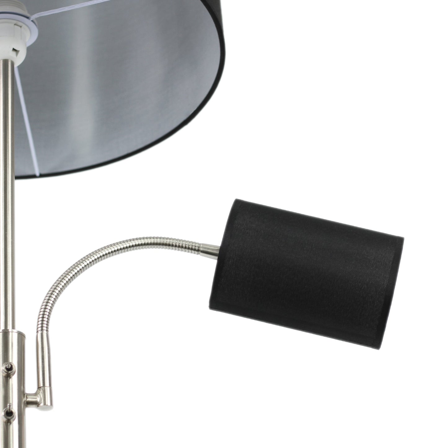 Cylinya Mother & Child Floor Lamp – Matte Black Twin-Light Combo