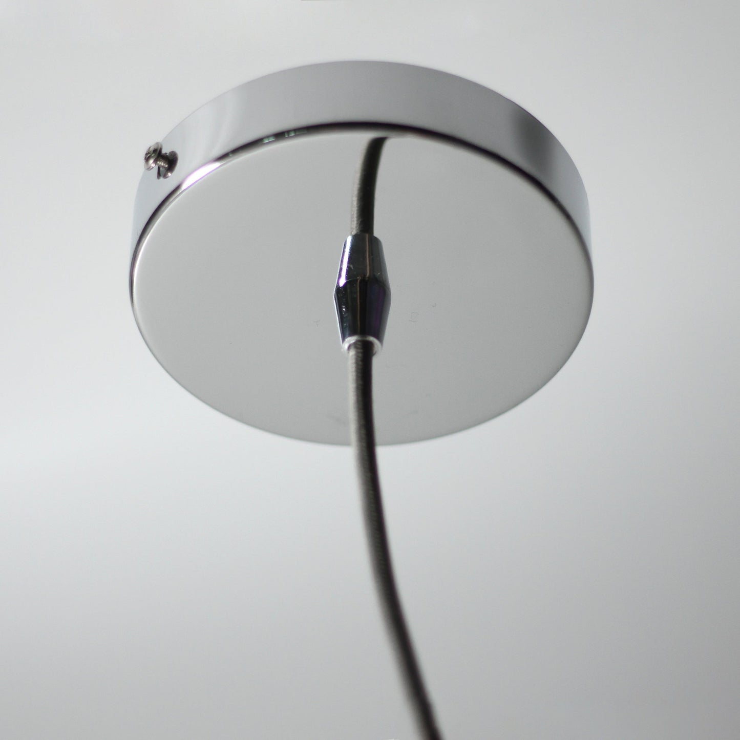 Casablance Pendant Light – Large 300mm Sphere, Chrome + Clear Glass