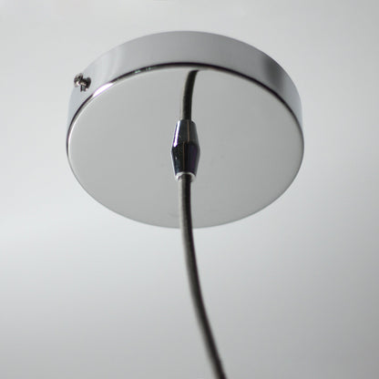 Casablance Pendant Light – Large 300mm Sphere, Chrome + Clear Glass