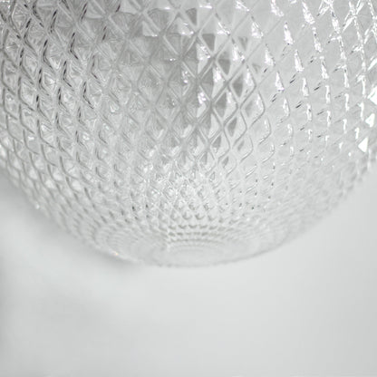 Casablance Pendant Light – Large 300mm Sphere, Chrome + Clear Glass
