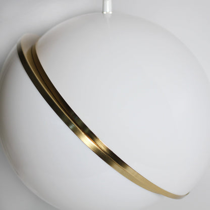 Padgett Pendant Light – Small 200mm White & Gold Orb (LL002PL124S)