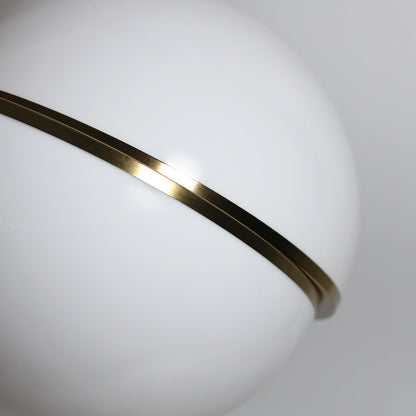 Padgett Pendant Light – Small 200mm White & Gold Orb (LL002PL124S)