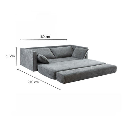 COMFY 3 Seater Sofa bed Queen Grey - TRENDZ
