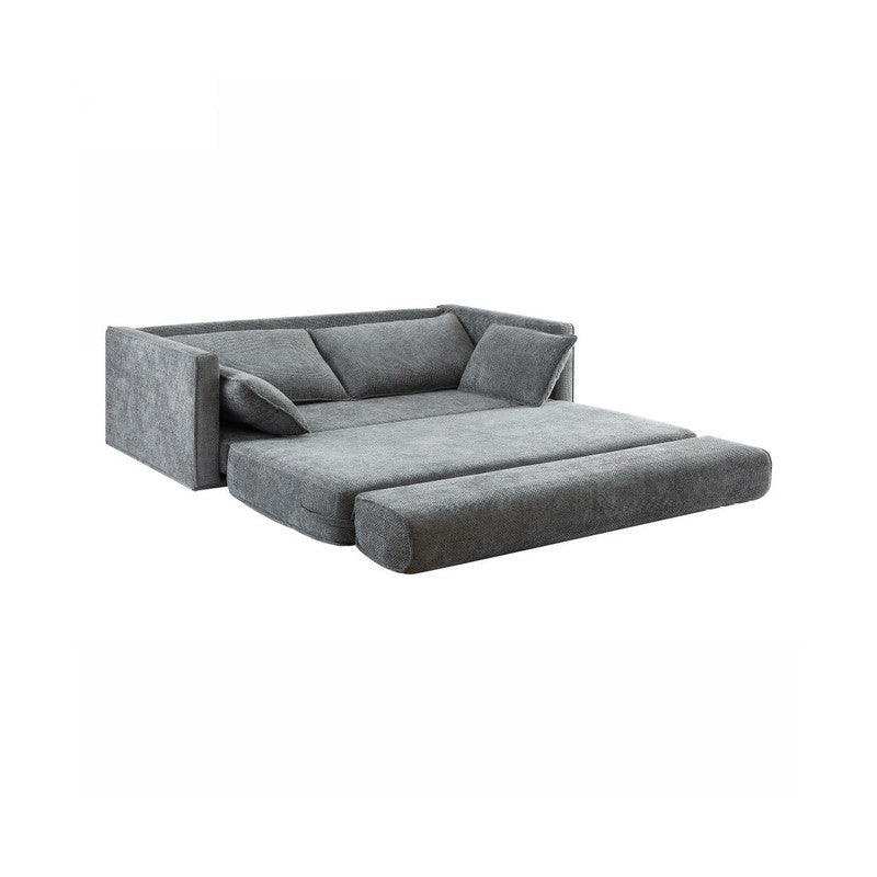 COMFY 3 Seater Sofa bed Queen Grey - TRENDZ