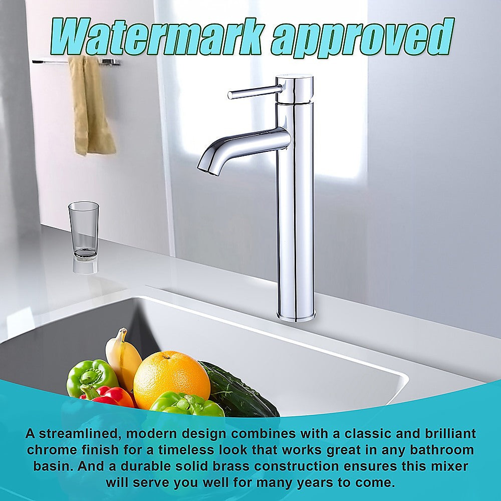 Tall Basin Mixer Tap Faucet -Kitchen Laundry Bathroom Sink - TRENDZ