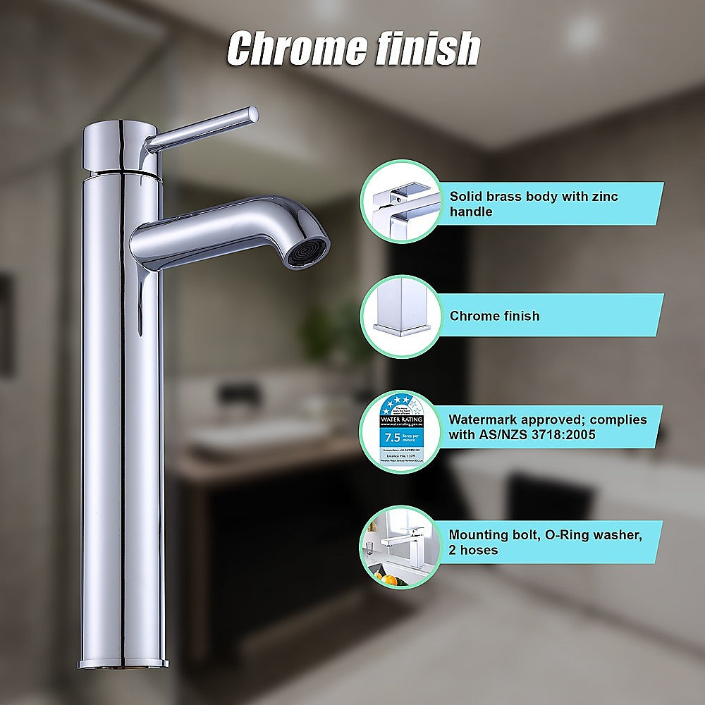 Tall Basin Mixer Tap Faucet -Kitchen Laundry Bathroom Sink - TRENDZ