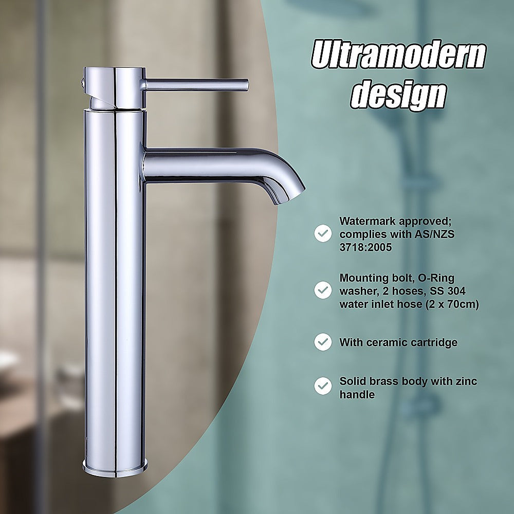 Tall Basin Mixer Tap Faucet -Kitchen Laundry Bathroom Sink - TRENDZ