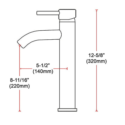 Tall Basin Mixer Tap Faucet -Kitchen Laundry Bathroom Sink - TRENDZ
