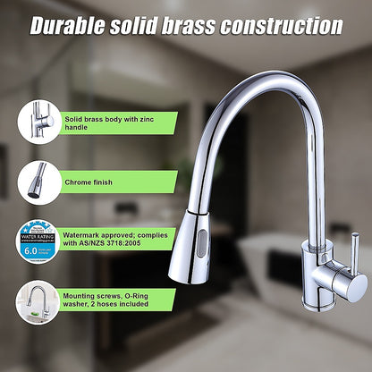 Basin Mixer Pull-Down Tap Faucet -Kitchen Laundry Bathroom Sink - TRENDZ