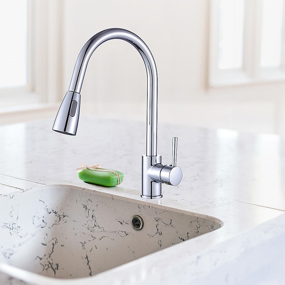 Basin Mixer Pull-Down Tap Faucet -Kitchen Laundry Bathroom Sink - TRENDZ