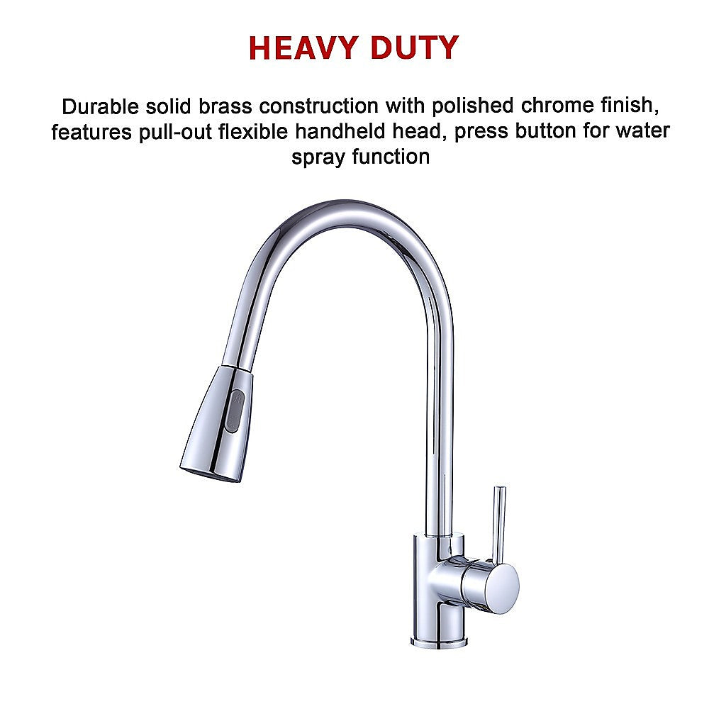 Basin Mixer Pull-Down Tap Faucet -Kitchen Laundry Bathroom Sink - TRENDZ