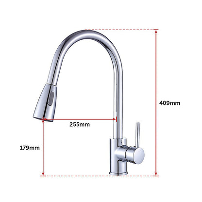Basin Mixer Pull-Down Tap Faucet -Kitchen Laundry Bathroom Sink - TRENDZ
