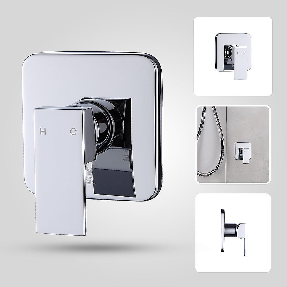 Shower Bath Mixer Tap Bathroom WATERMARK Approved - Chrome - TRENDZ