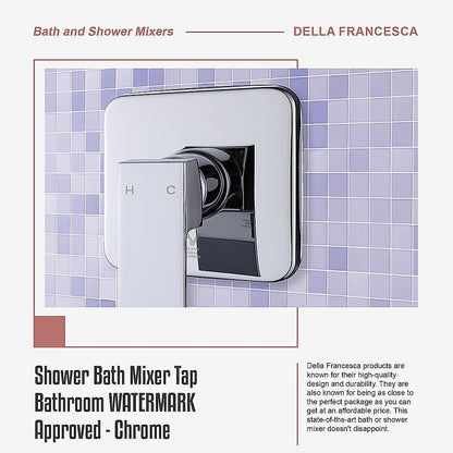 Shower Bath Mixer Tap Bathroom WATERMARK Approved - Chrome - TRENDZ