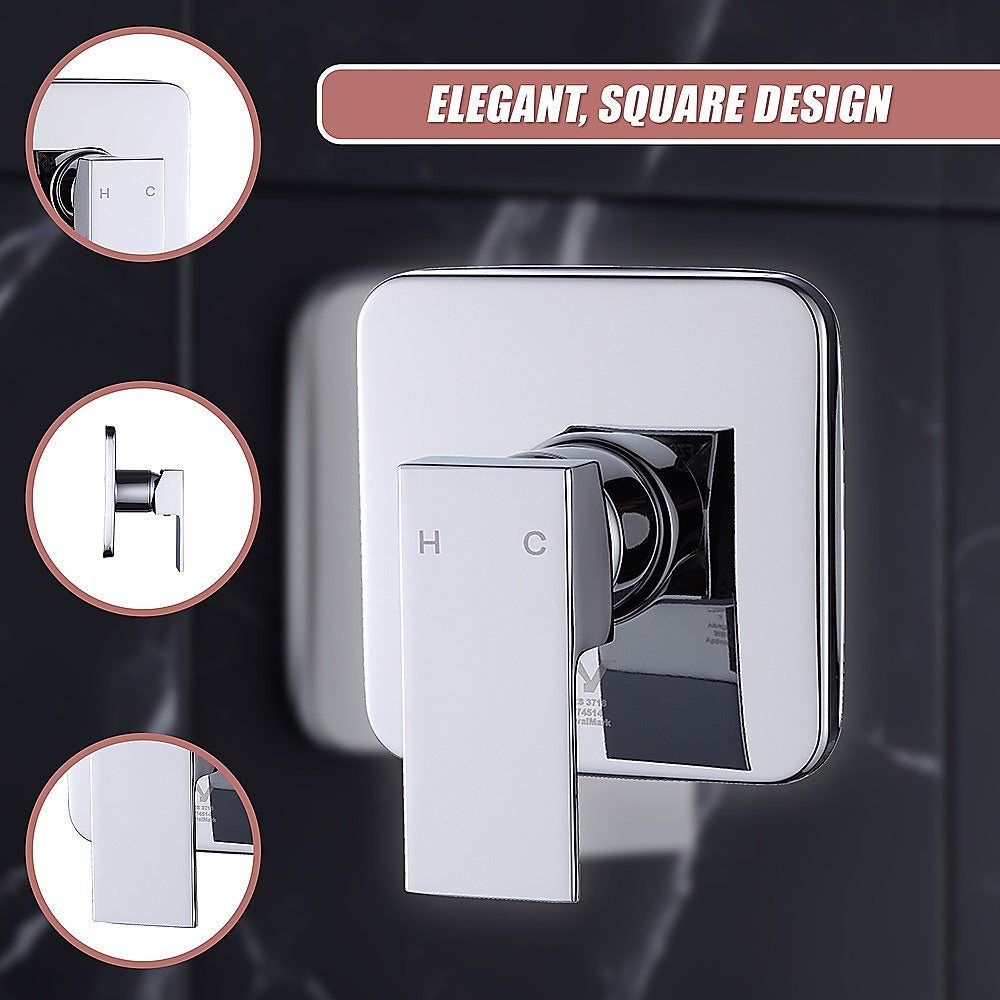 Shower Bath Mixer Tap Bathroom WATERMARK Approved - Chrome - TRENDZ