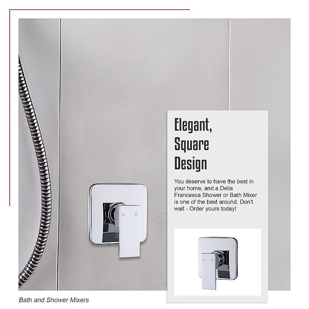 Shower Bath Mixer Tap Bathroom WATERMARK Approved - Chrome - TRENDZ