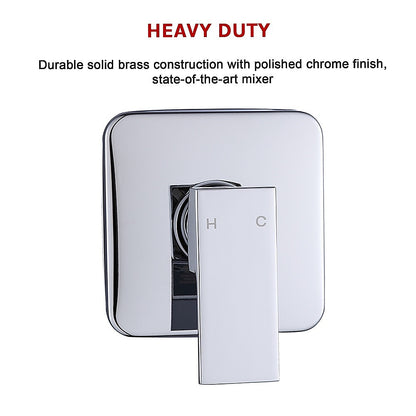 Shower Bath Mixer Tap Bathroom WATERMARK Approved - Chrome - TRENDZ
