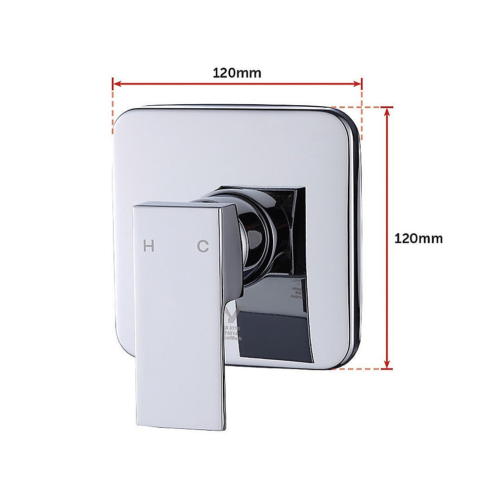 Shower Bath Mixer Tap Bathroom WATERMARK Approved - Chrome - TRENDZ