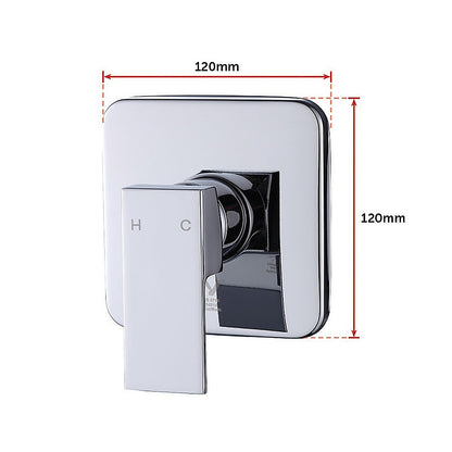 Shower Bath Mixer Tap Bathroom WATERMARK Approved - Chrome - TRENDZ