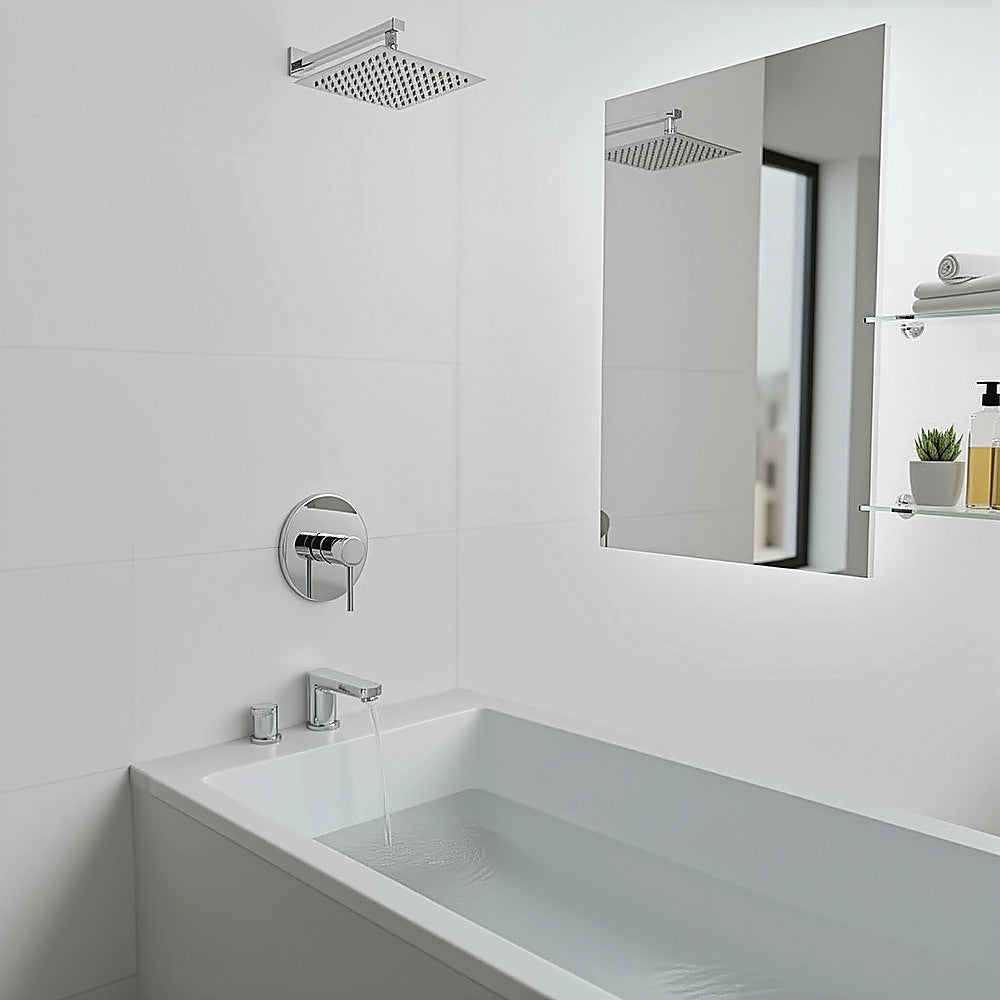 Della Francesca Shower/Bath Mixer Tap – Chrome Rounded Design