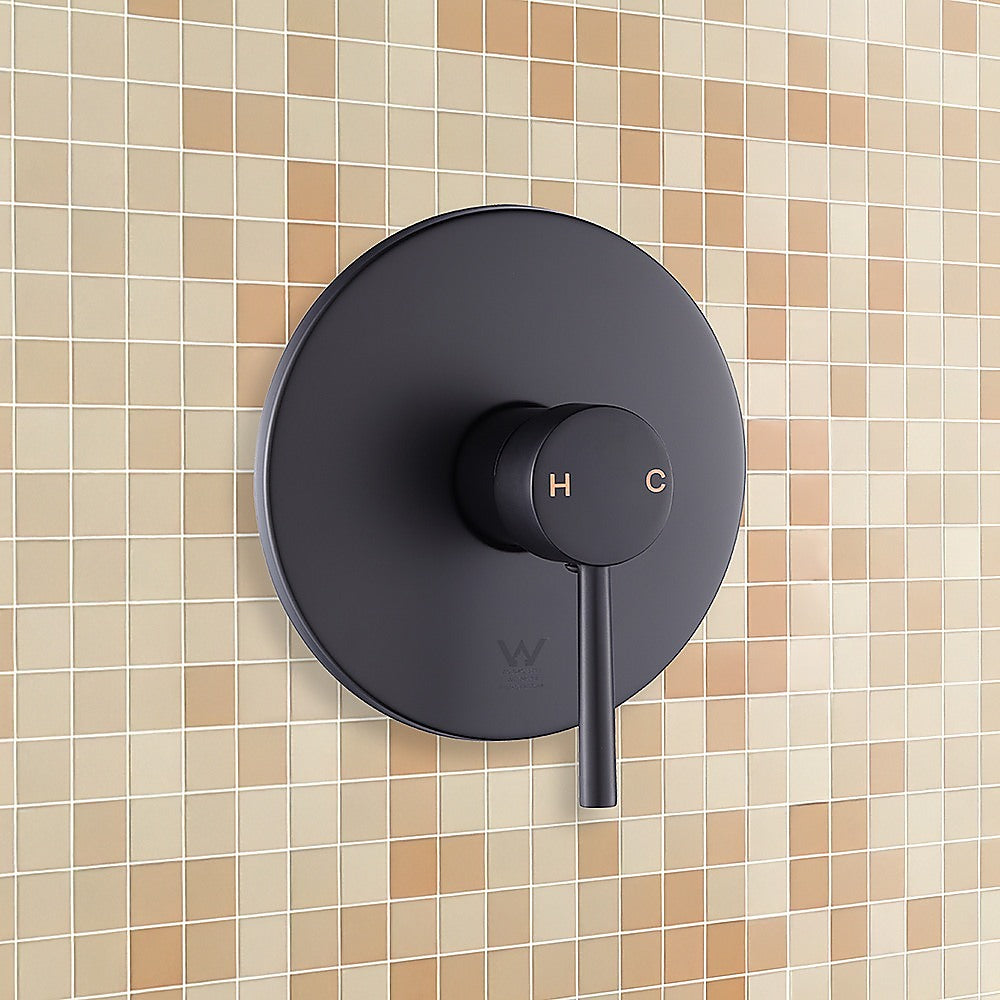 Shower Bath Mixer Tap Bathroom Electroplated Matte Black - TRENDZ