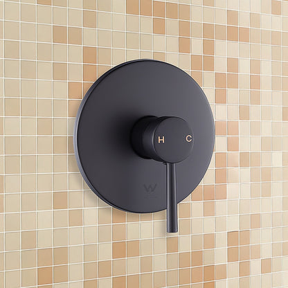 Shower Bath Mixer Tap Bathroom Electroplated Matte Black - TRENDZ