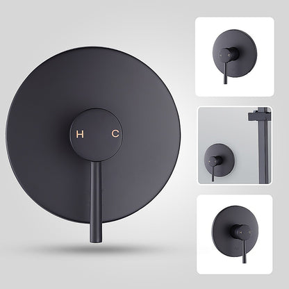 Shower Bath Mixer Tap Bathroom Electroplated Matte Black - TRENDZ